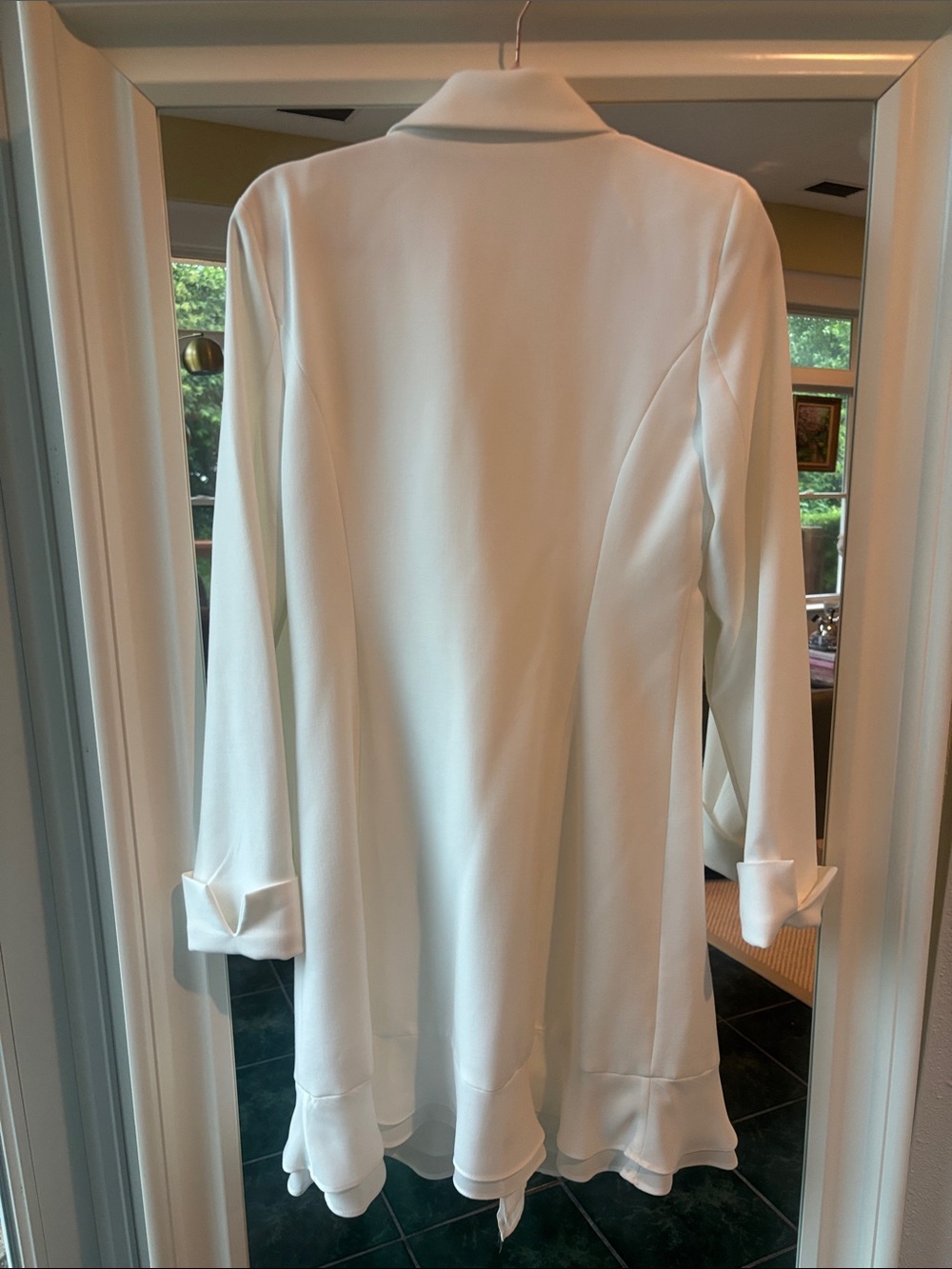 Karl Lagerfeld White Double-Breasted Blazer Dress - Picture 5 of 6